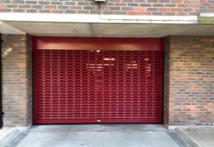 Garage shutter residential driveway